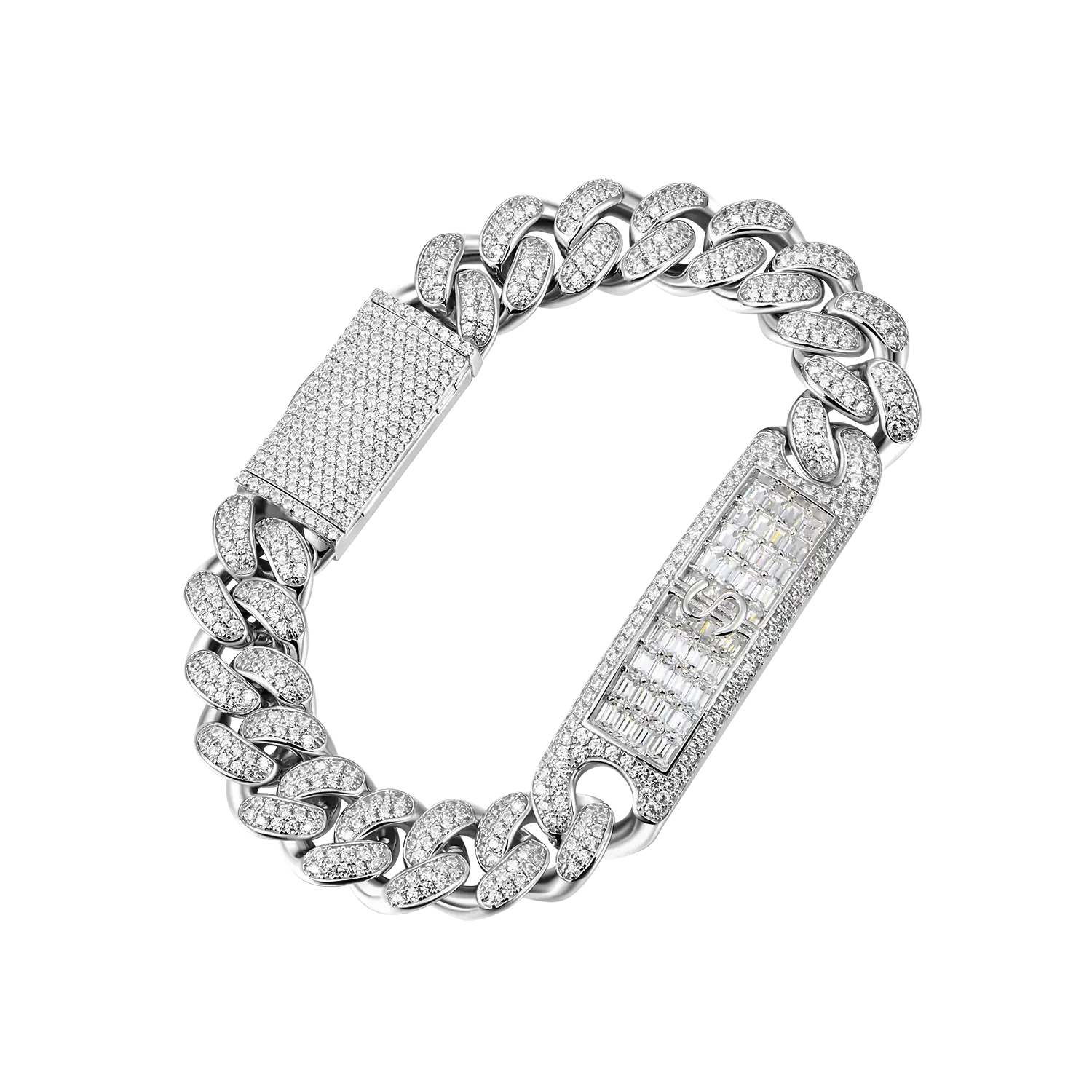 12mm Iced Name Custom Cuban Bracelet