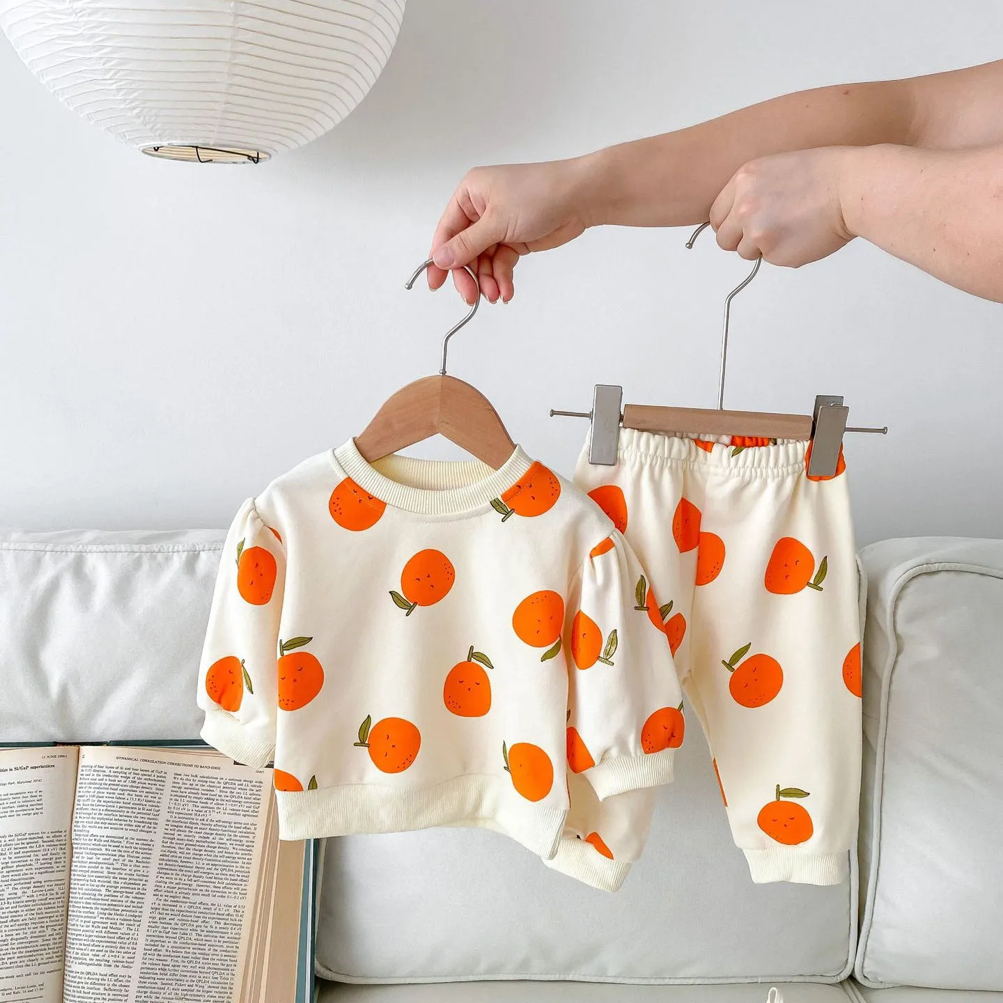 2 Pieces Set Baby Kid Girls Fruit Print Tops And Pants Wholesale 23101952