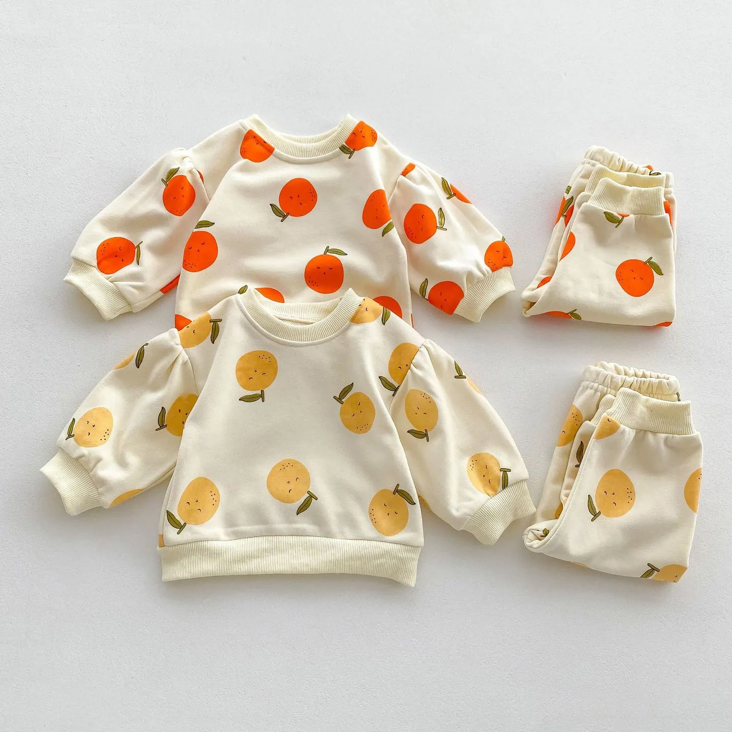 2 Pieces Set Baby Kid Girls Fruit Print Tops And Pants Wholesale 23101952