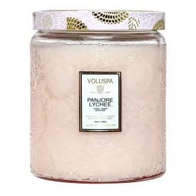 2 WICK 44 OZ LUXE JAR CANDLE PANJORE LYCHEE