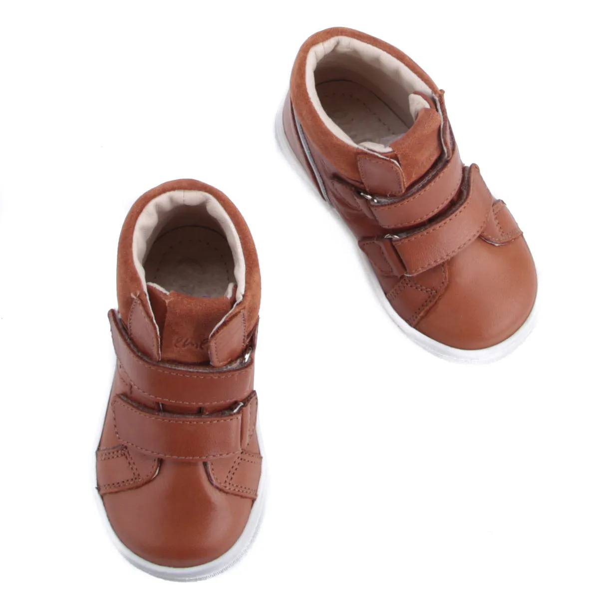 (2729A-7 / 2730A-7) Brown Velcro Trainers