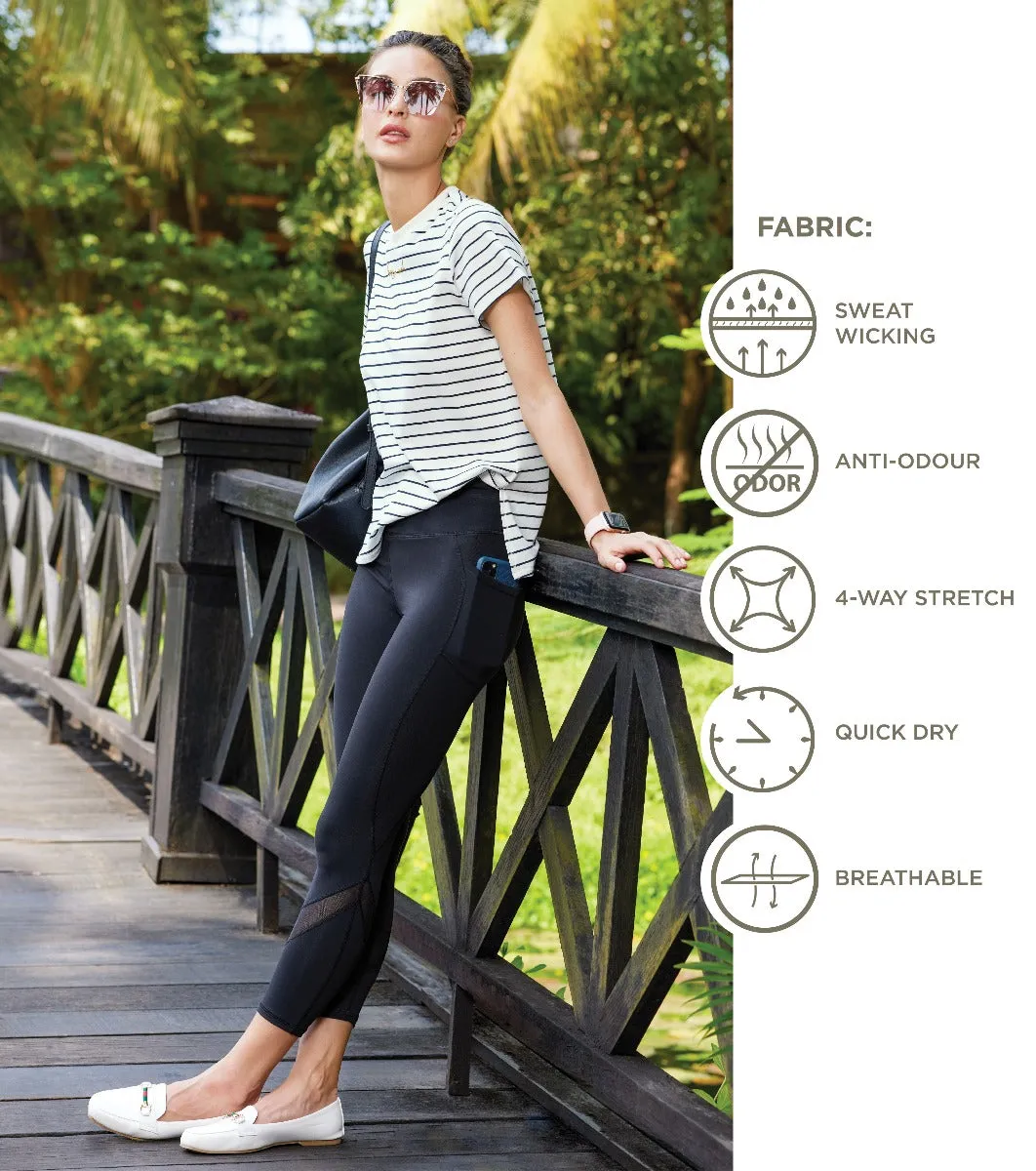 Active Cottony Legging| Feels Like Cotton Dry Fit High Waist 7/8th Length Legging