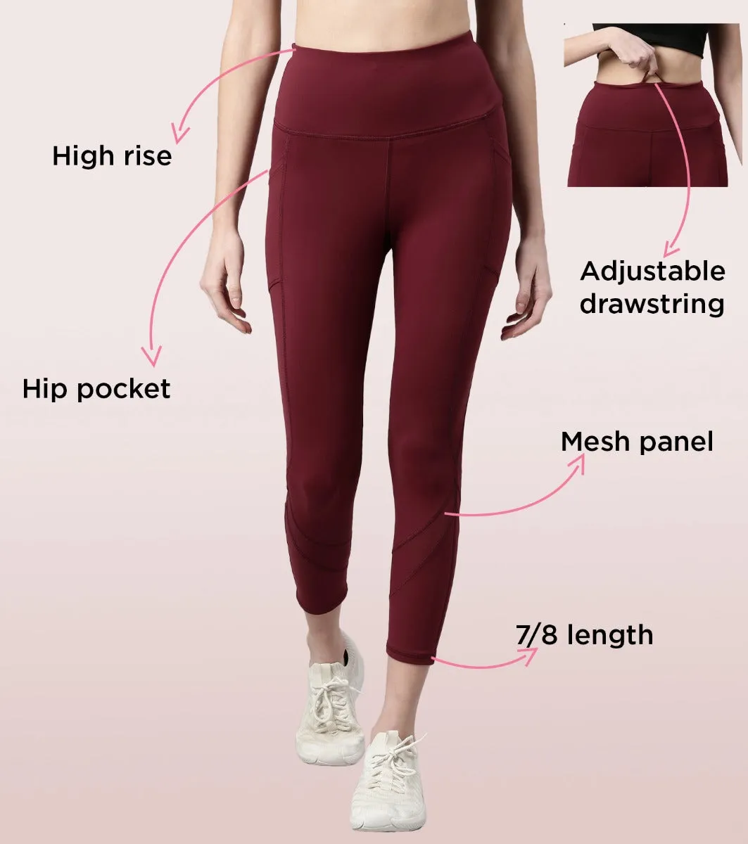 Active Cottony Legging| Feels Like Cotton Dry Fit High Waist 7/8th Length Legging