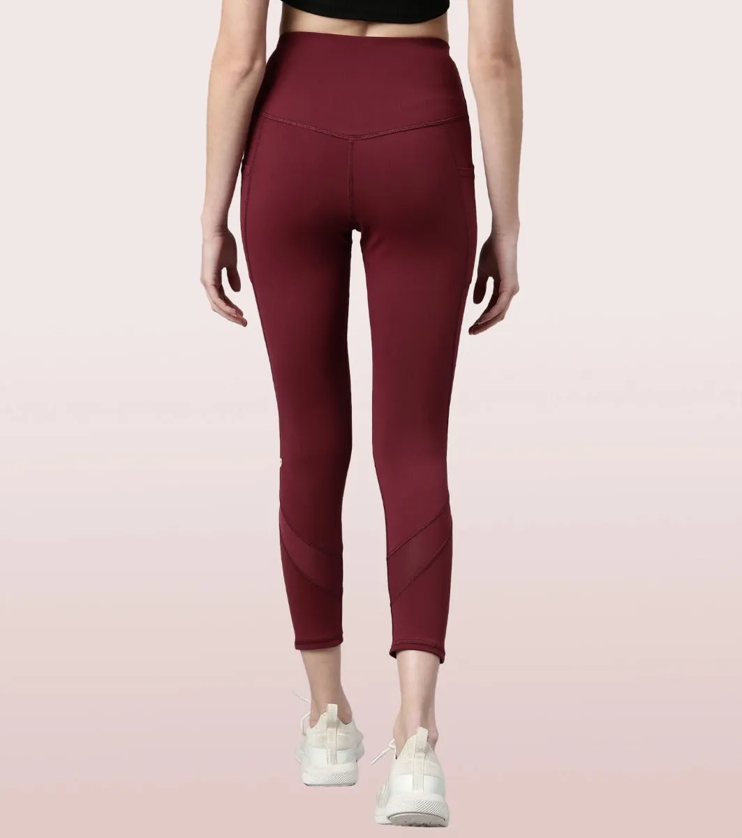 Active Cottony Legging| Feels Like Cotton Dry Fit High Waist 7/8th Length Legging