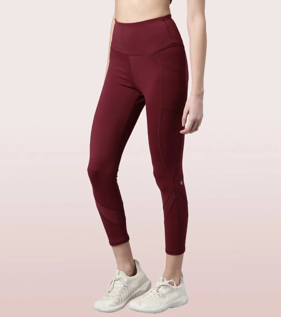 Active Cottony Legging| Feels Like Cotton Dry Fit High Waist 7/8th Length Legging