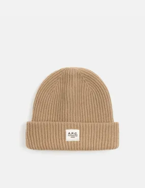 A.P.C. James Beanie Hat - Camel Brown