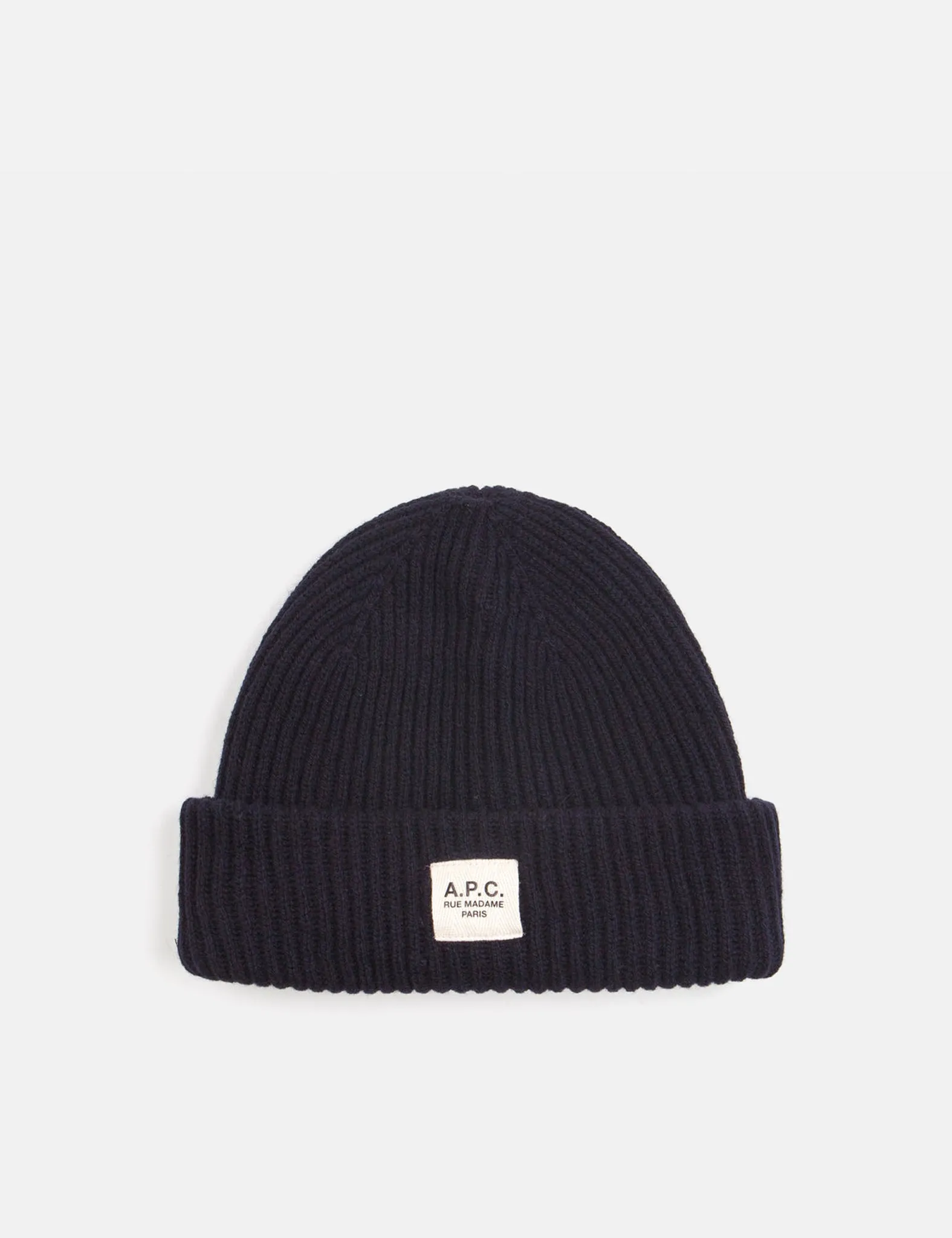 A.P.C. James Beanie Hat - Dark Navy Blue