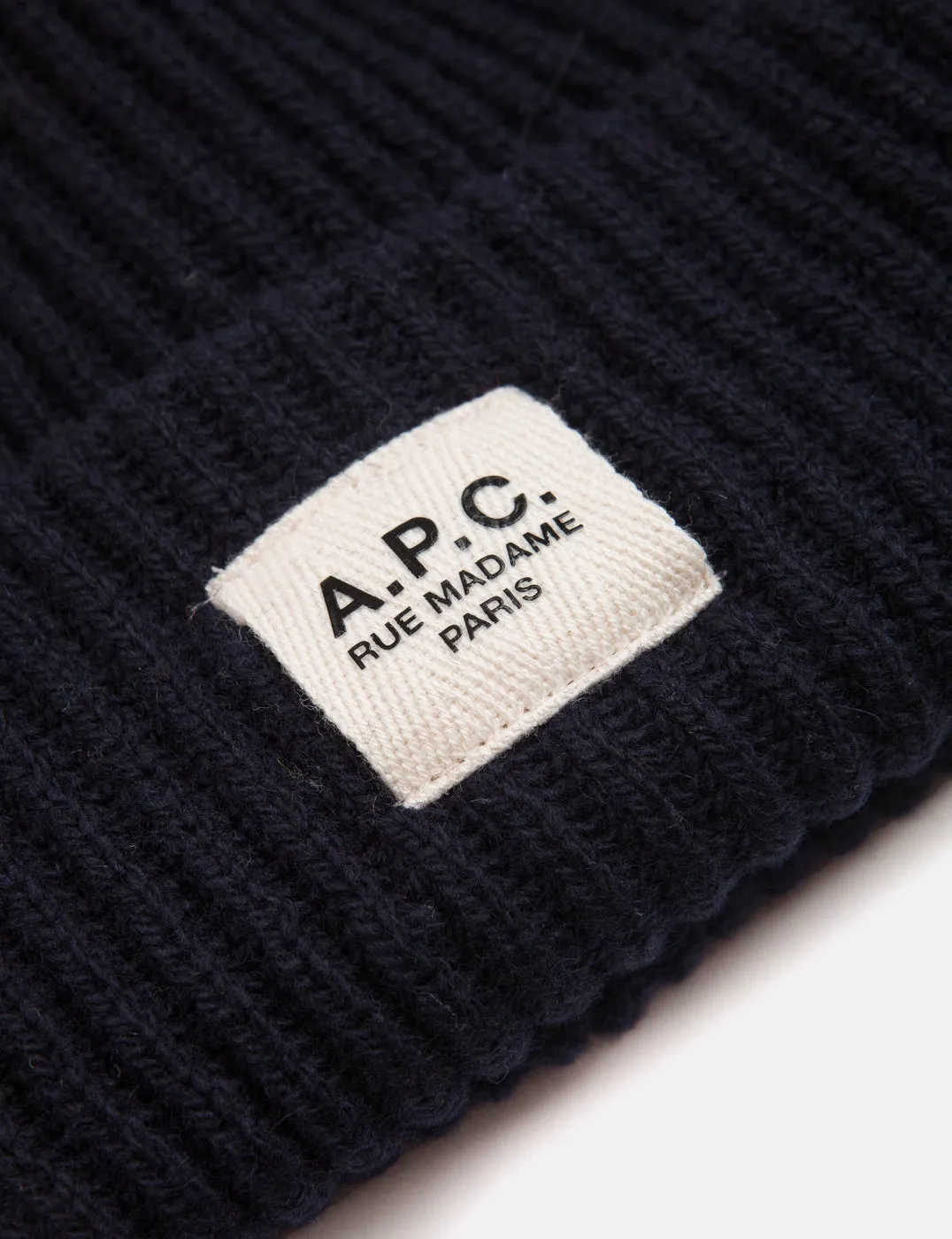 A.P.C. James Beanie Hat - Dark Navy Blue