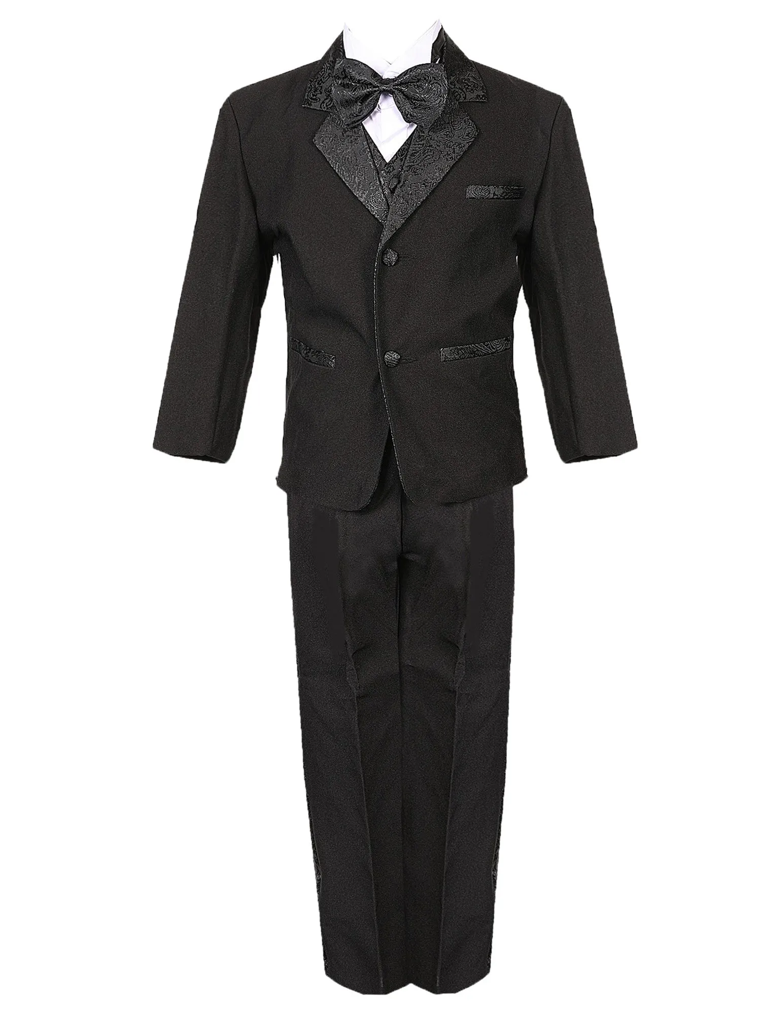 Baby Boys Multi Color Jacquard Detailing Special Occasion Tuxedo 6-24M