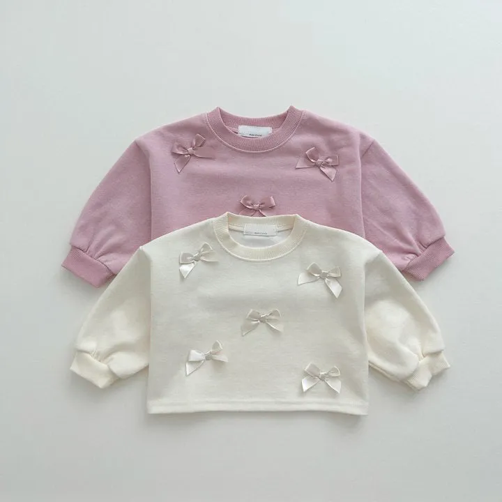 Baby Kid Girls Solid Color Bow Tops Wholesale 24030143