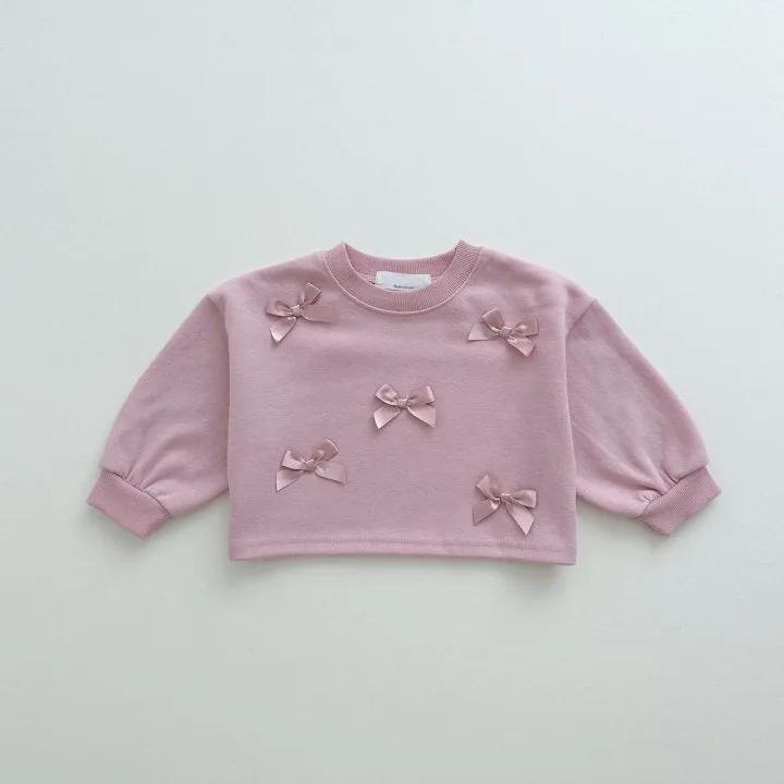 Baby Kid Girls Solid Color Bow Tops Wholesale 24030143