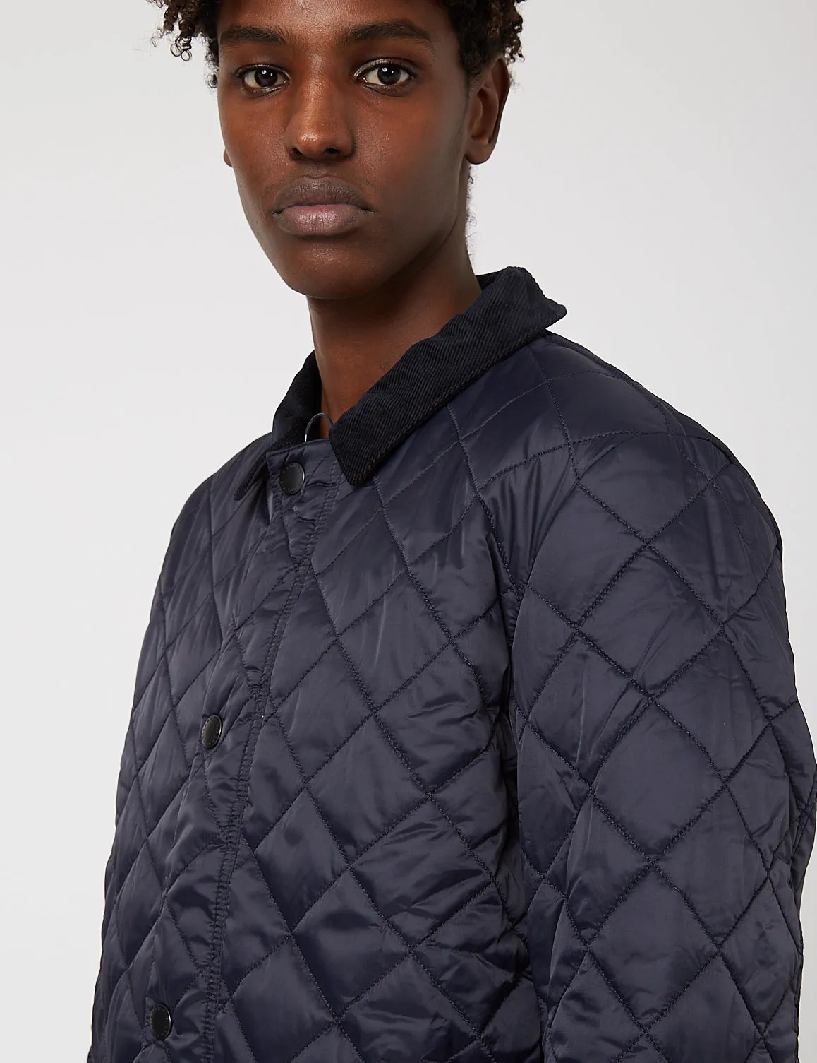 Barbour Diggle Quilted Jacket - Navy Blue