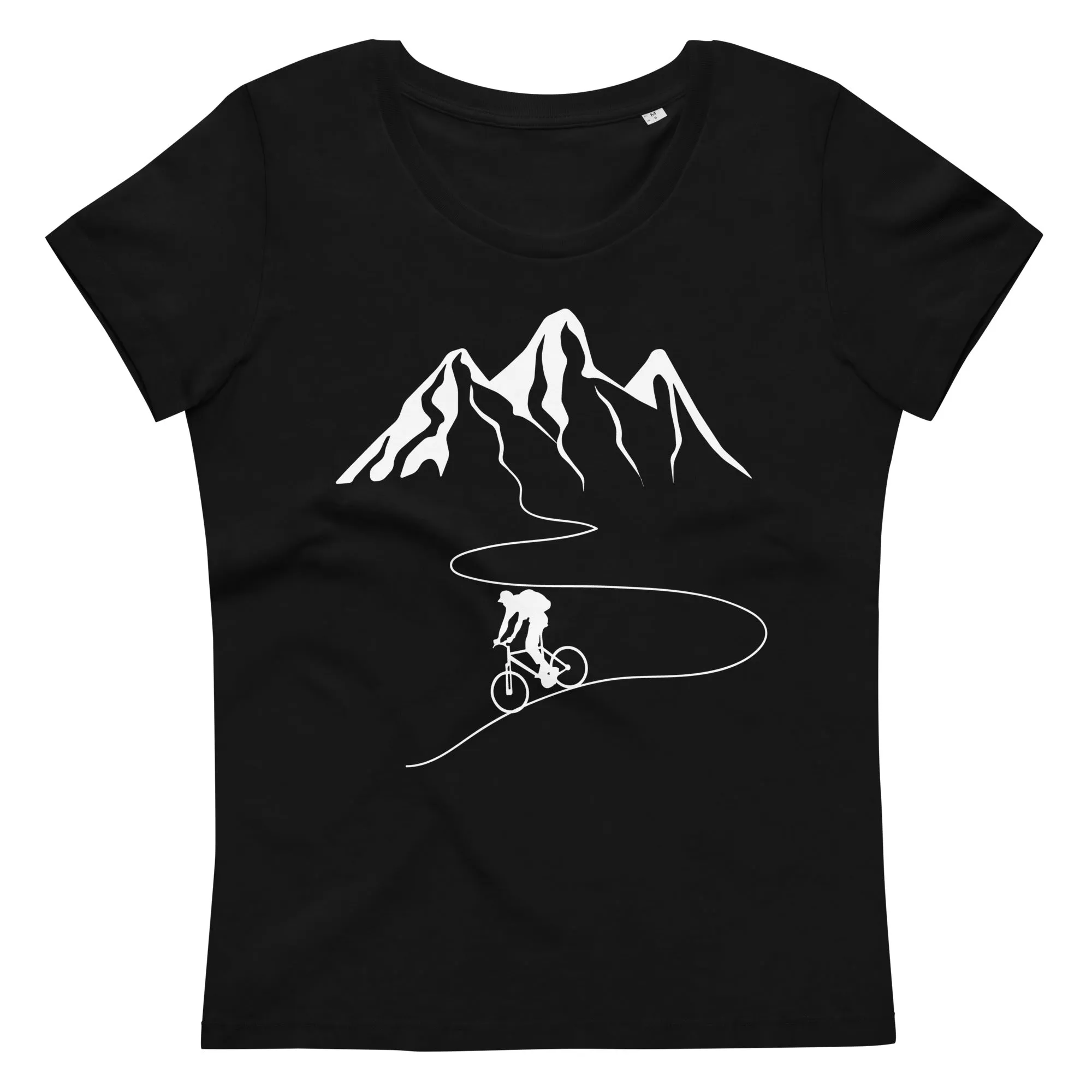 Berge - Kurve Linie - Radfahren -  - Women's Fitted Eco Tee | Stanley/Stella STTW032