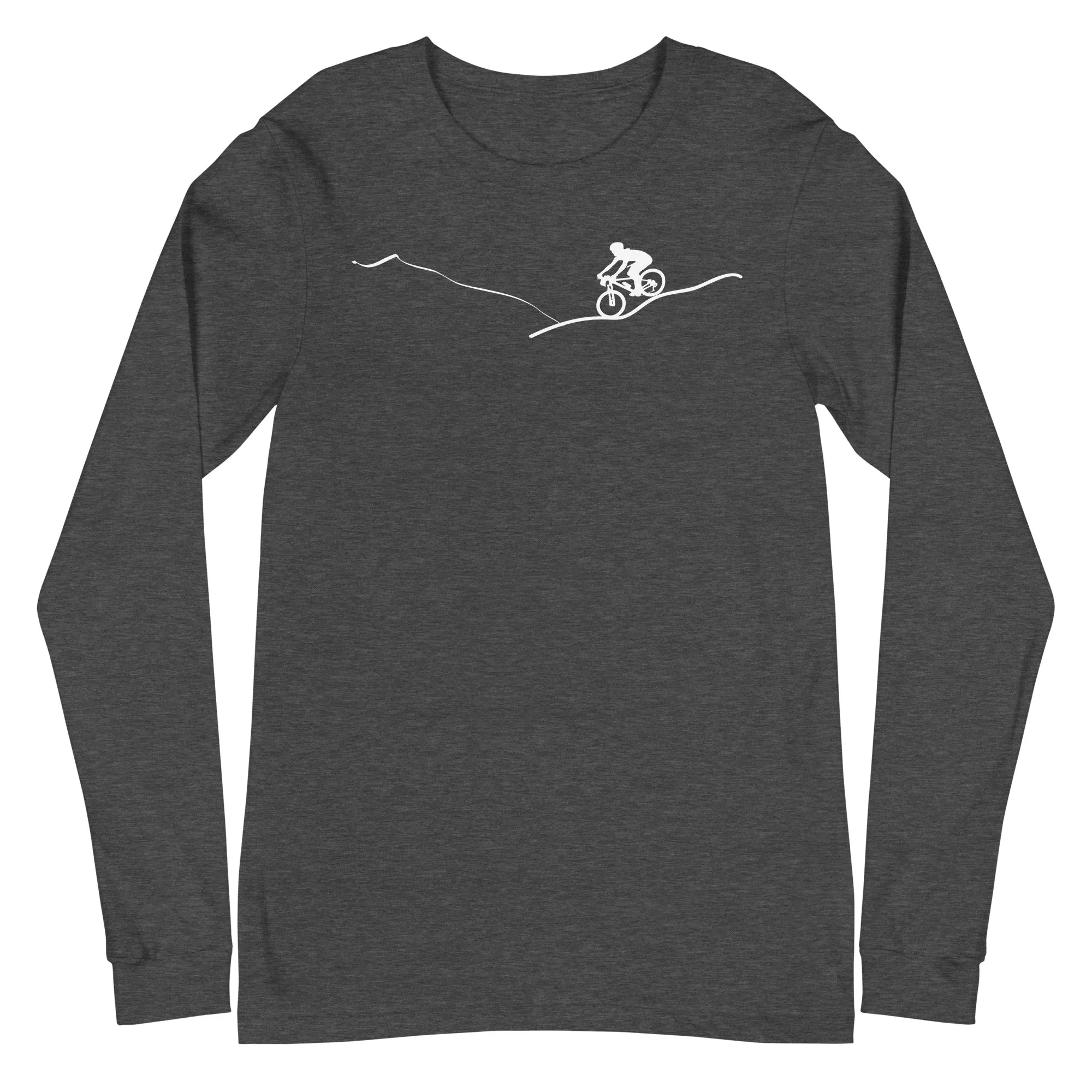 Berge_-_Radfahren_-_(F)_(15) - Unisex Long Sleeve Tee | Bella   Canvas 3501