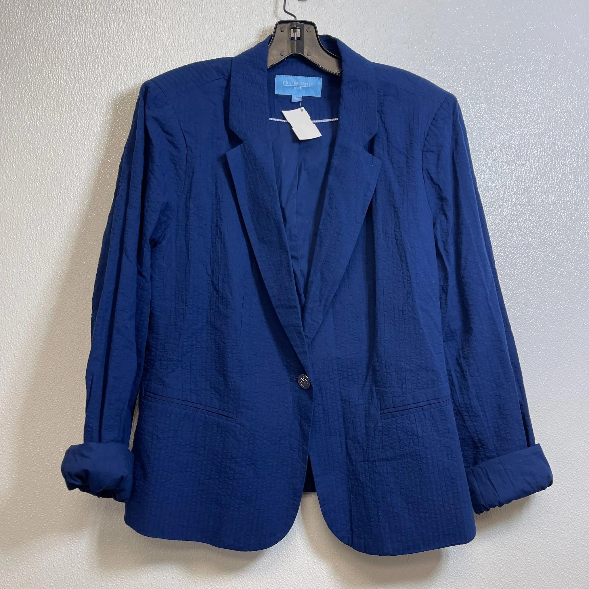 Blazer By Clothes Mentor In Blue, Size: Xl