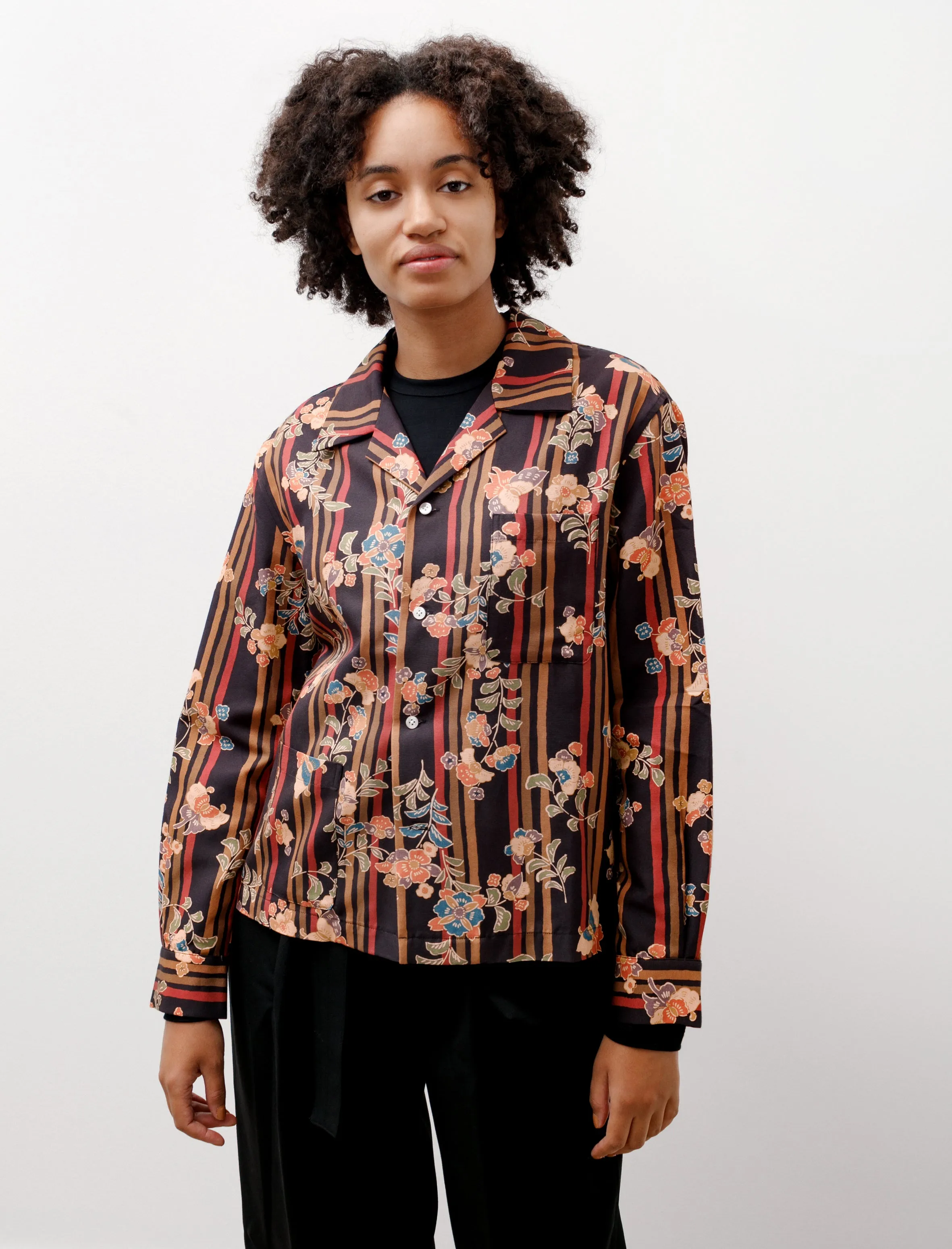 Butterfly Stripe LS Shirt