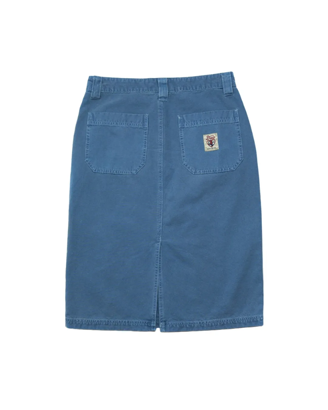 Canvas Irene Skirt (Relaxed Fit) - Overdyed Lt Indigo