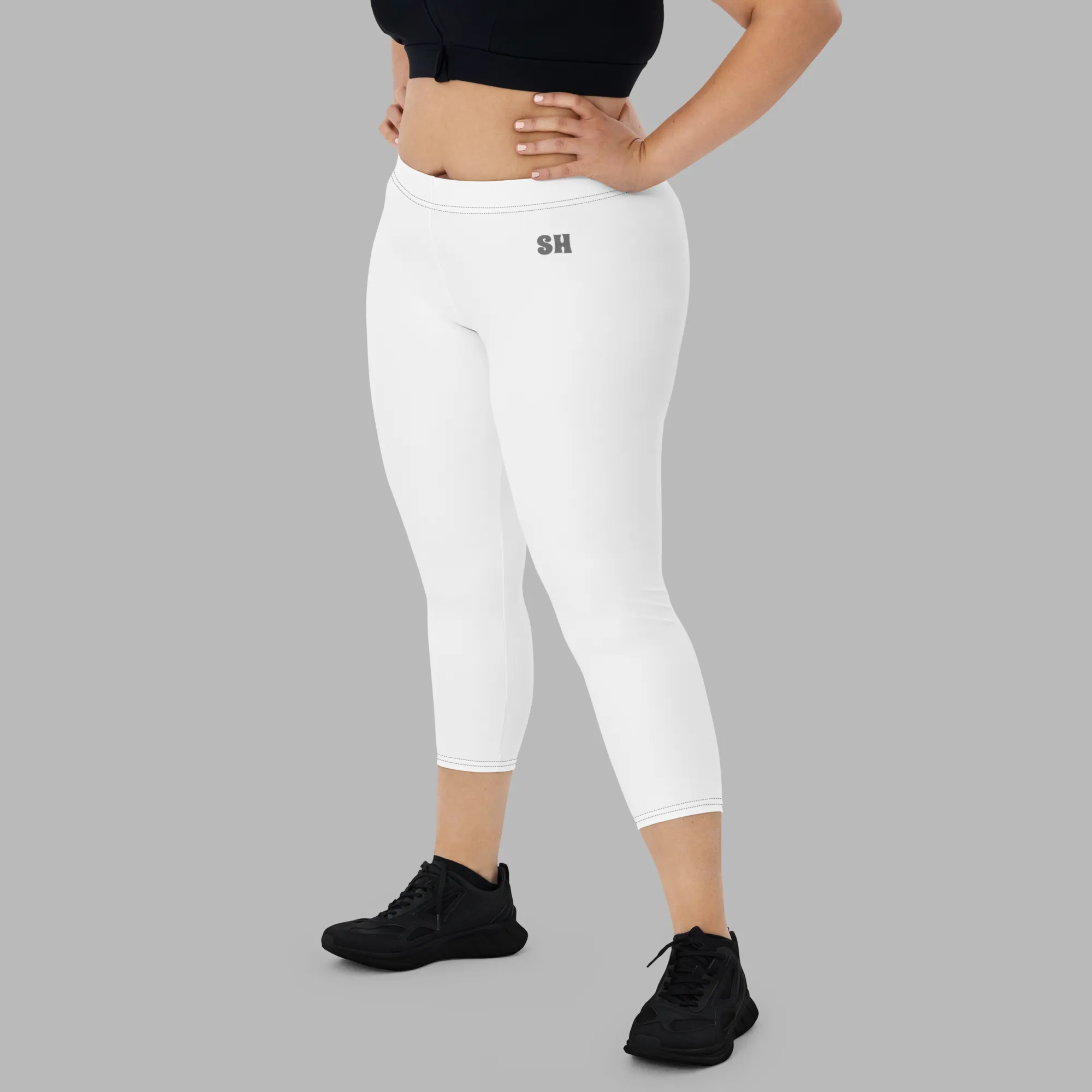 Capri Leggings - White