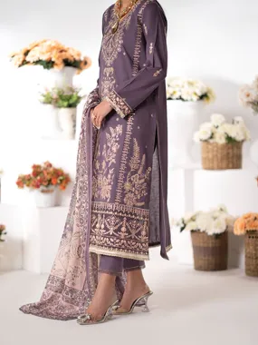 Casual Lite Embroidered Cotton Lawn 3-Piece Suit - Rosita