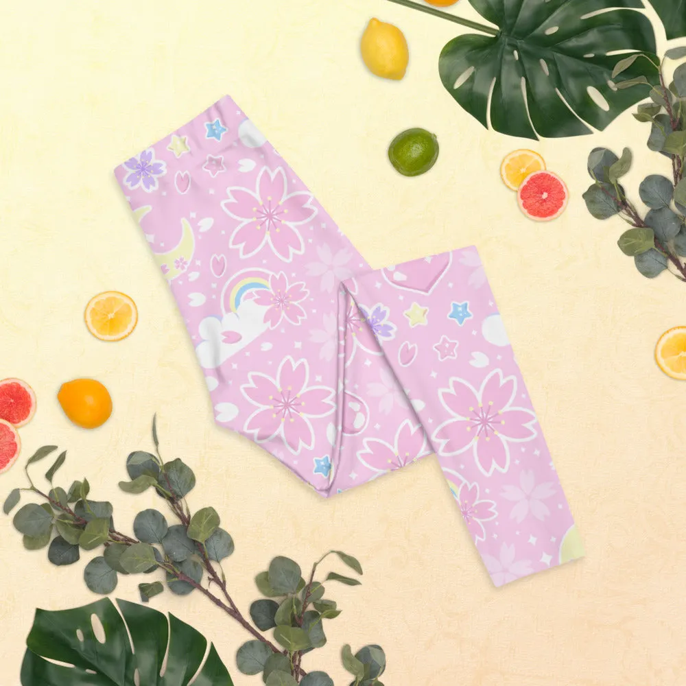 Cherry Blossom Dreams Pink Leggings