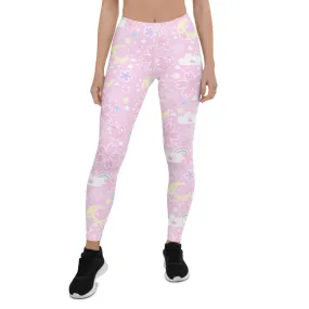 Cherry Blossom Dreams Pink Leggings