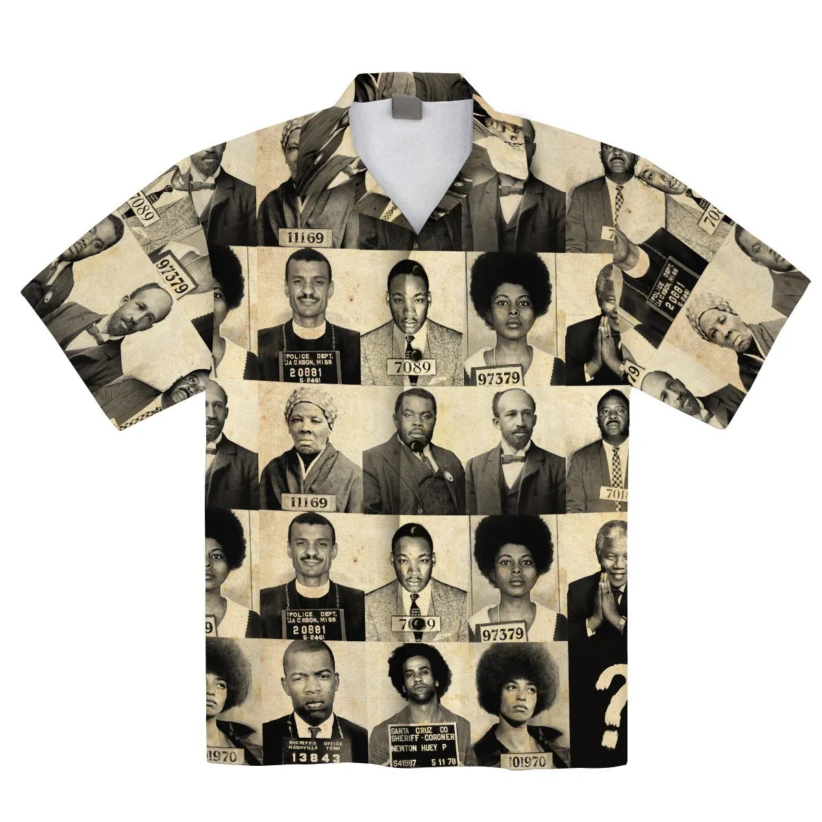 Civil Rights Leaders Linen Hawaiian Shirt