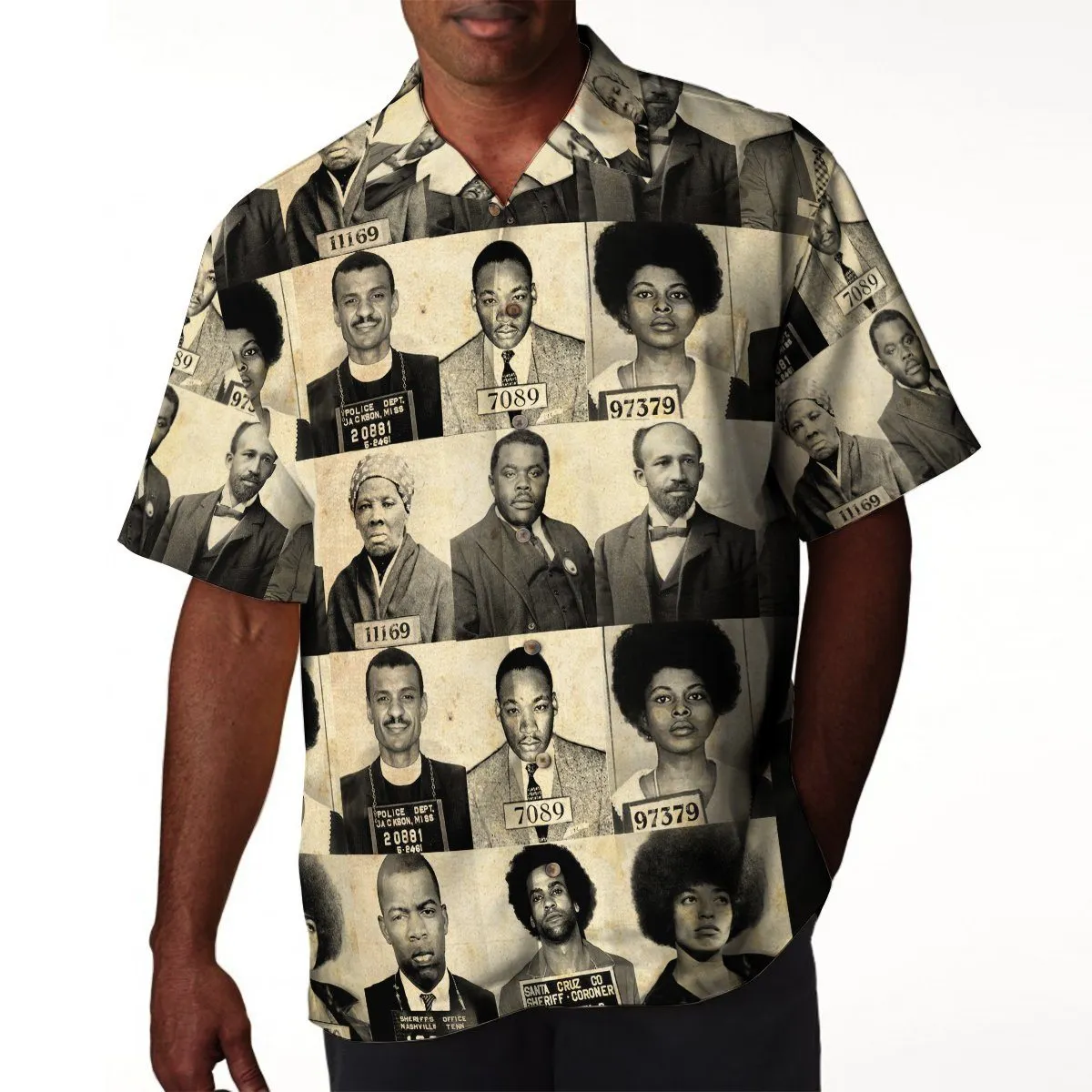 Civil Rights Leaders Linen Hawaiian Shirt