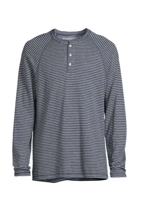 CLOUD LS HENLEY Navy Cream Stripe