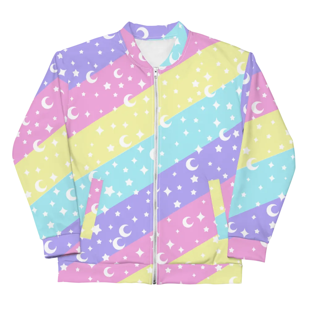 Cosmic Rainbow Unisex Bomber Jacket