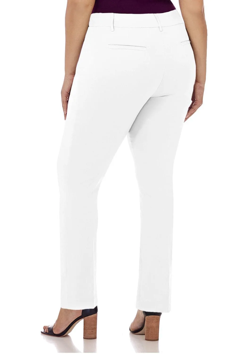 Curvy Pull-on Tummy Control Pants with Real Pockets