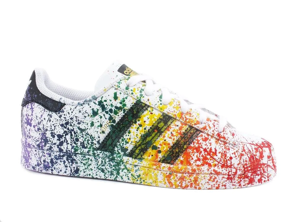 CUSTOM / ADIDAS Superstar Rainbow