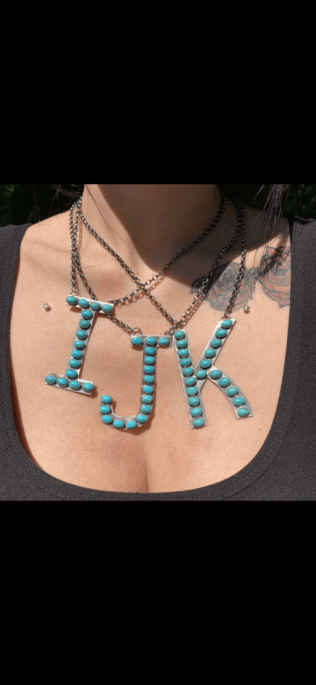 Custom Letter I Necklace