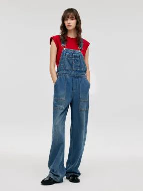 Denim Straight Full-Length Women Overalls