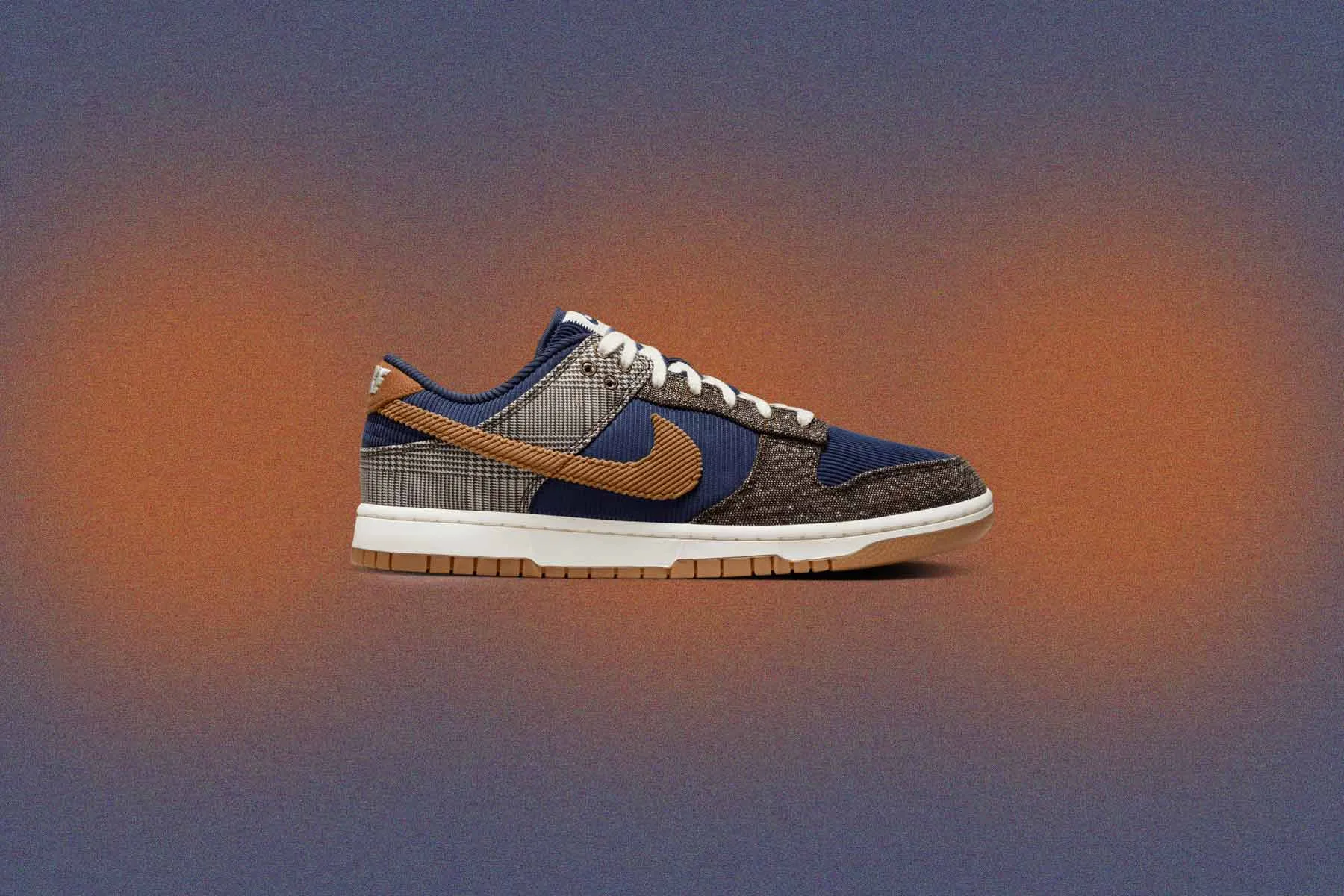 Dunk Low Retro Premium Tweed Corduroy - Midnight Navy/Ale Brown/Pale Ivory