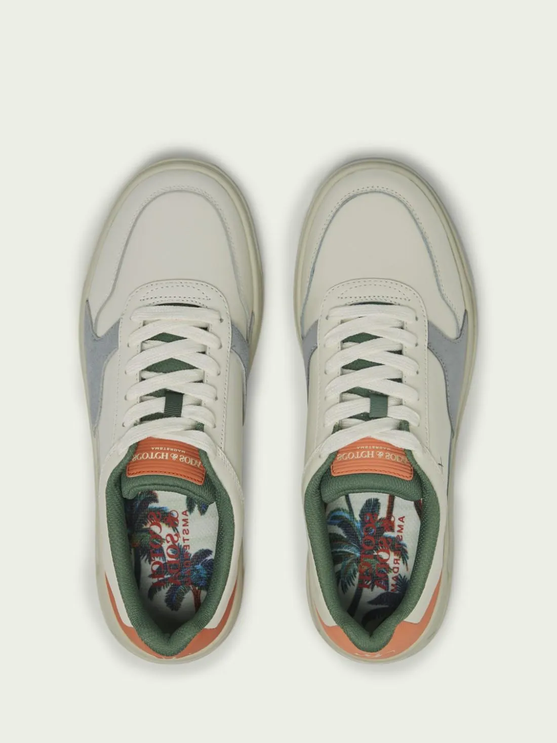 Elliot Sneaker | White/Orange