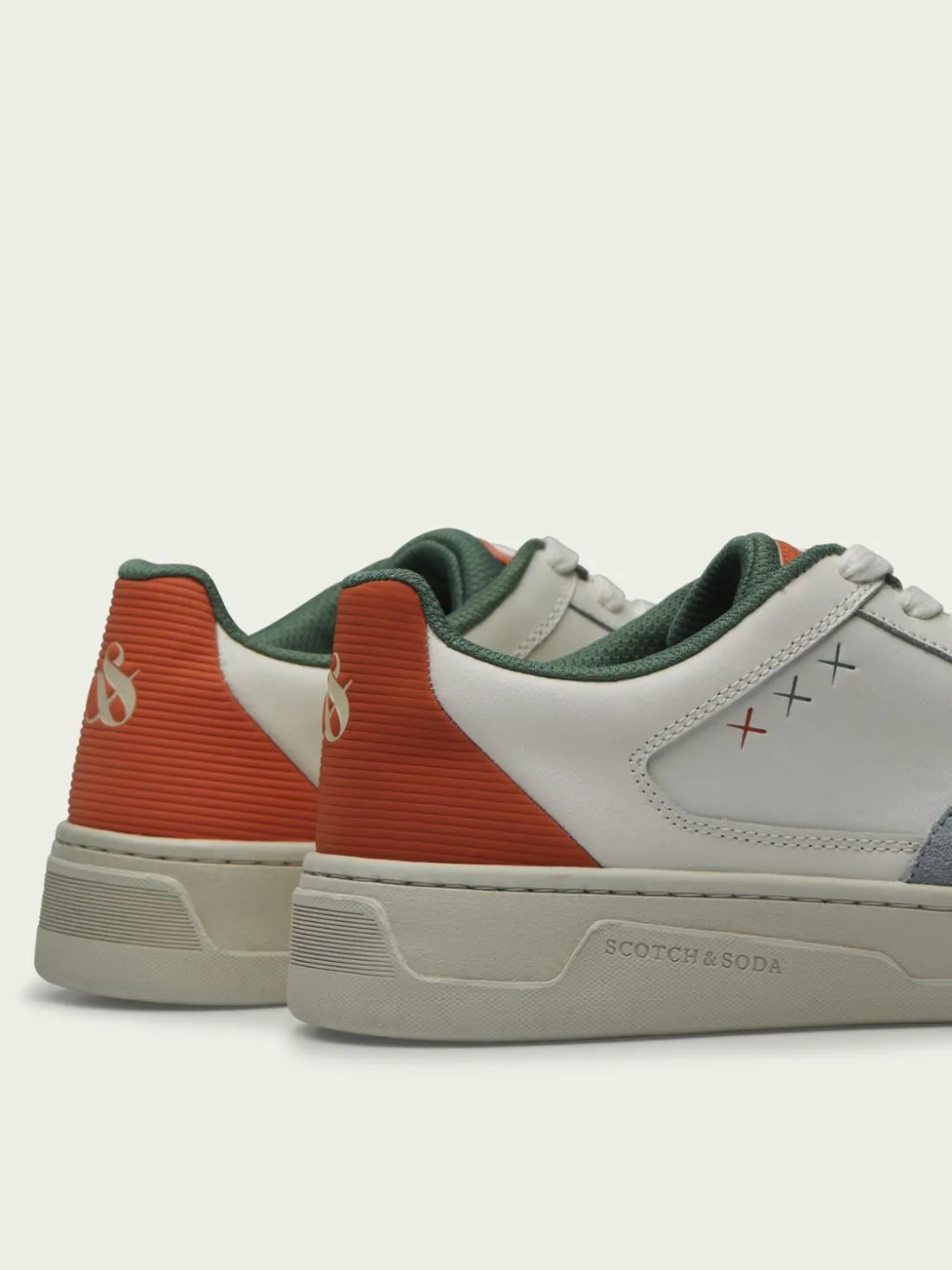 Elliot Sneaker | White/Orange