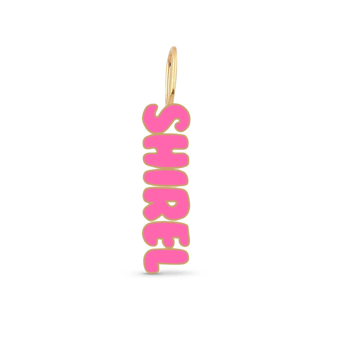 Enamel Custom Name Charm