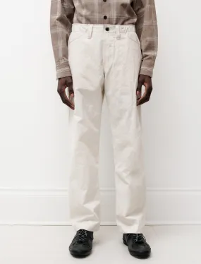 Four Pocket Pant Washed Cotton Twill Natural