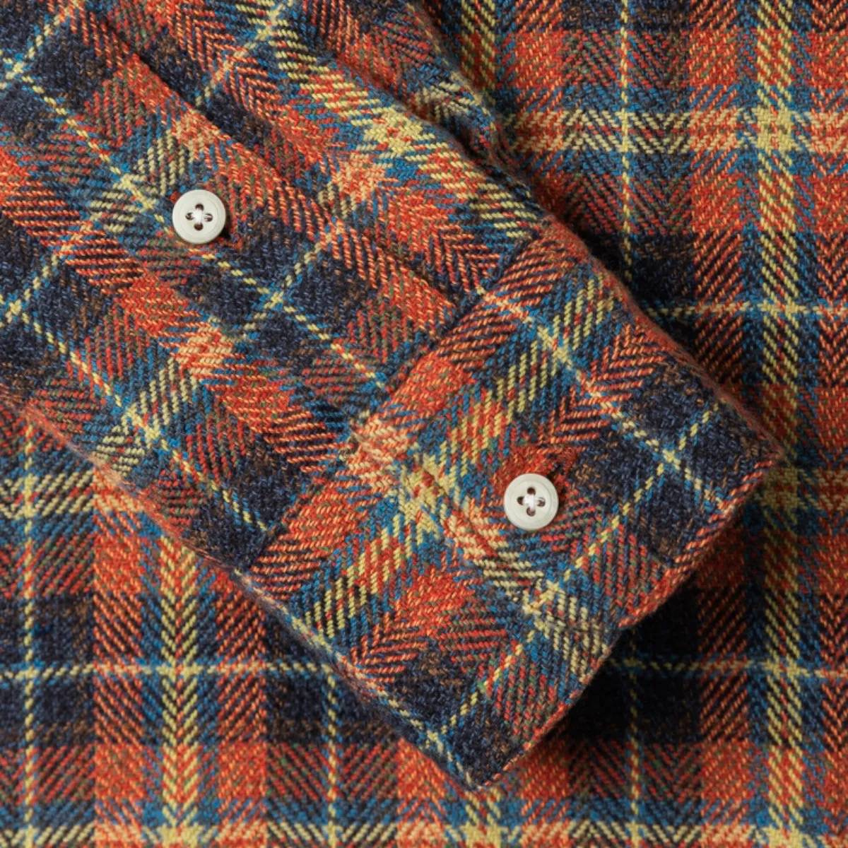 Gitman Brothers Vintage Red Cotton Tweed Check