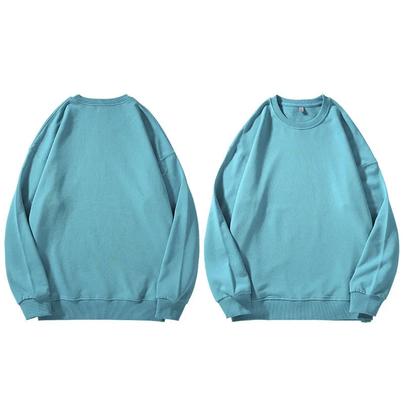 High quality 330g combed cotton Oversize round neck hoodie 17colors