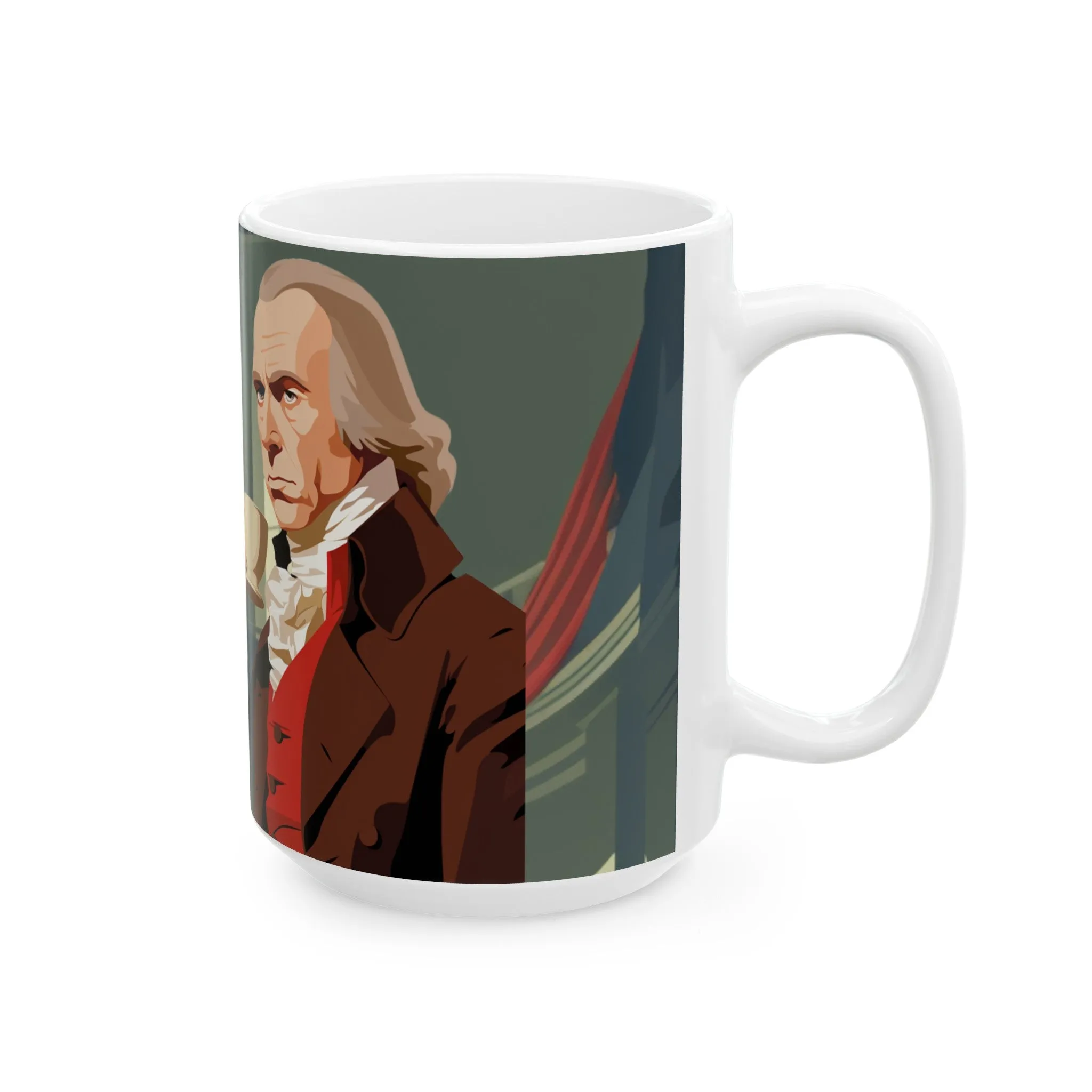 James Madison Founding Flavors Ceramic Mug, (11oz, 15oz)