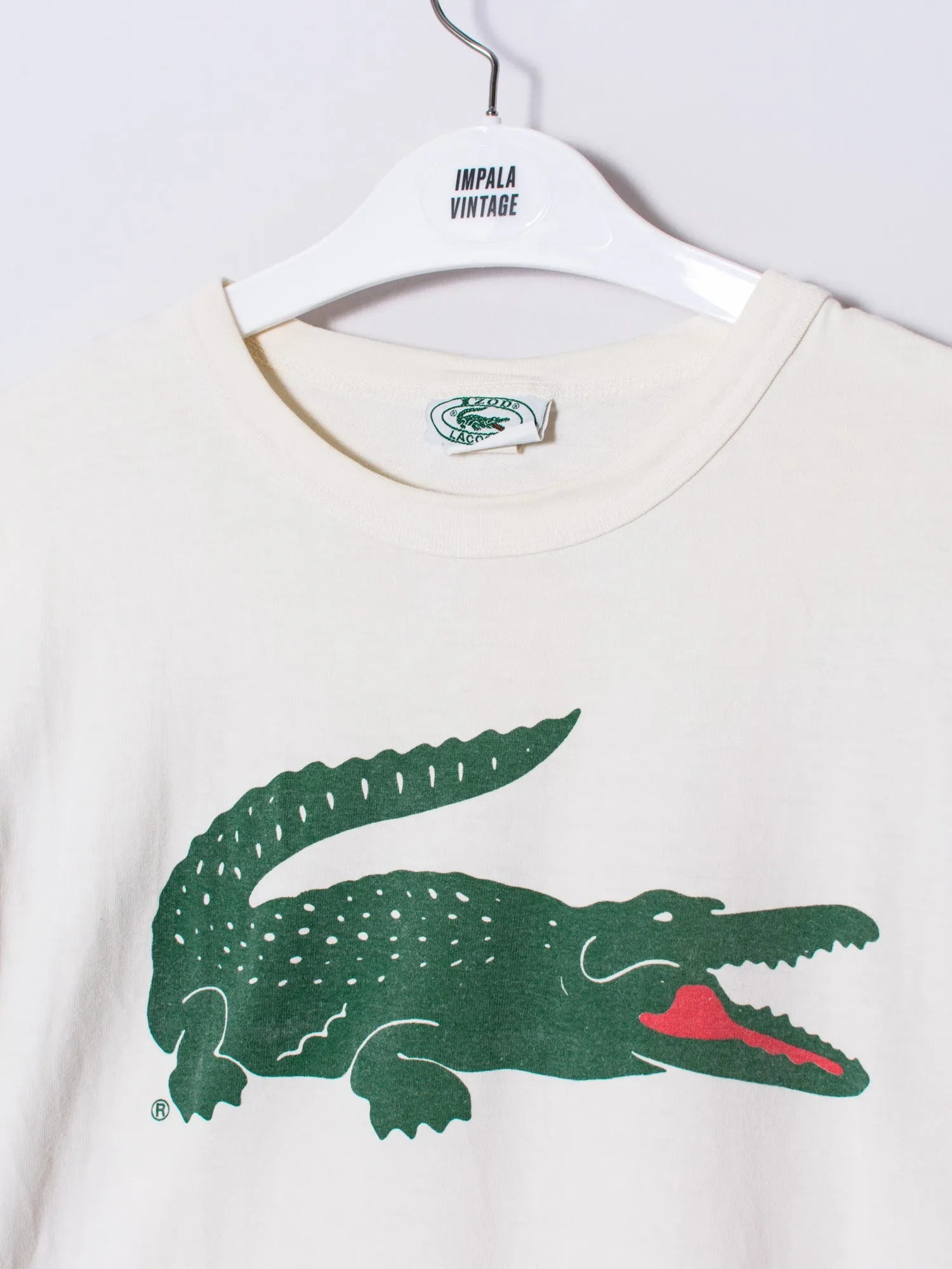 Lacoste White Cotton Tee