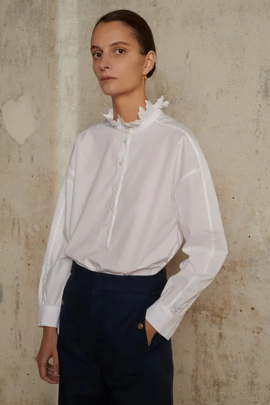 Louise White Cotton Shirt