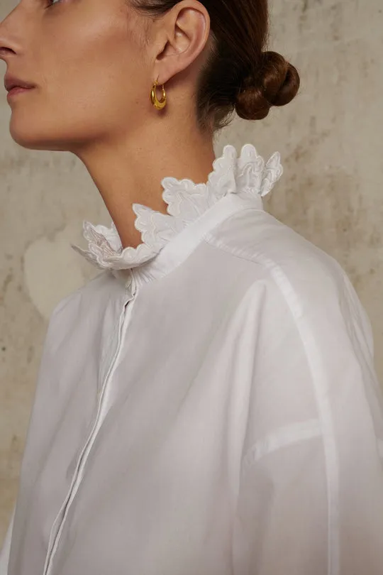 Louise White Cotton Shirt