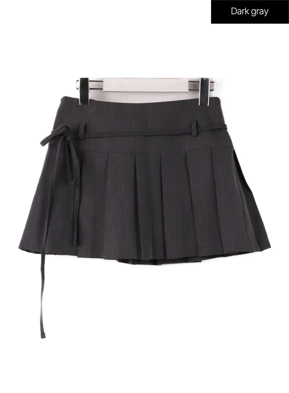 Mid Waist Bowknot Pleated Mini Skirt CF407