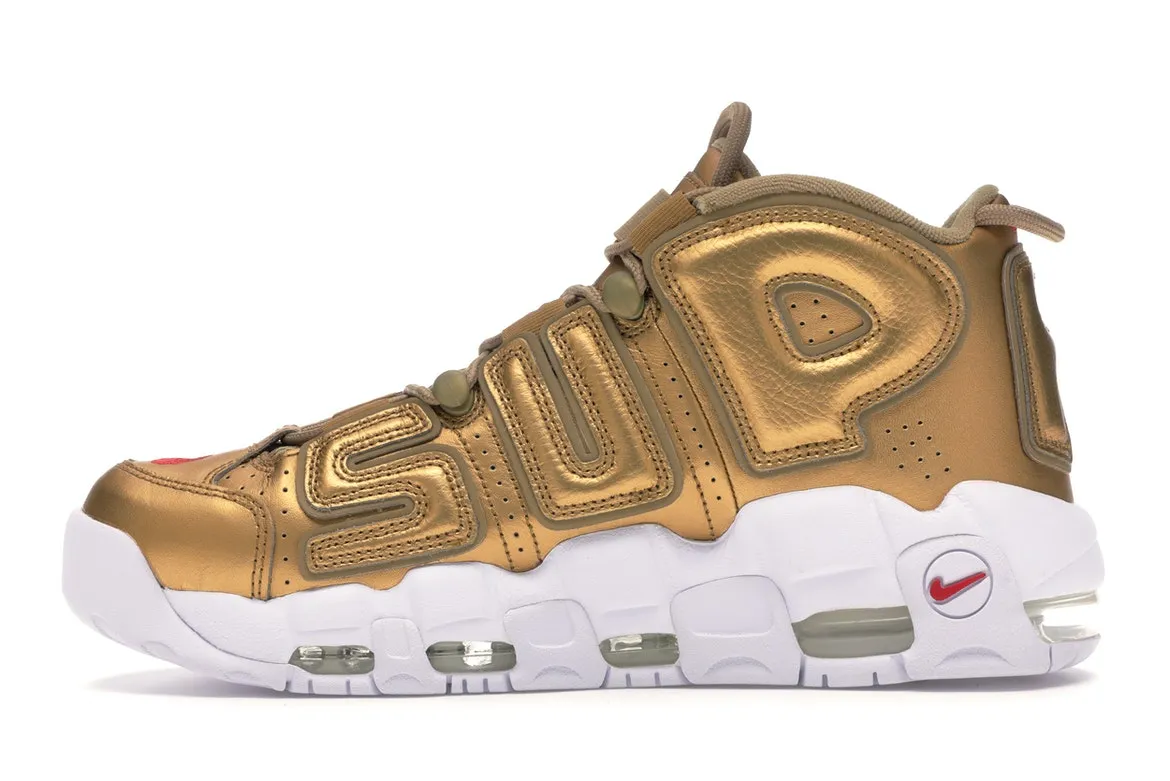 Nike Air More Uptempo Supreme Suptempo Gold