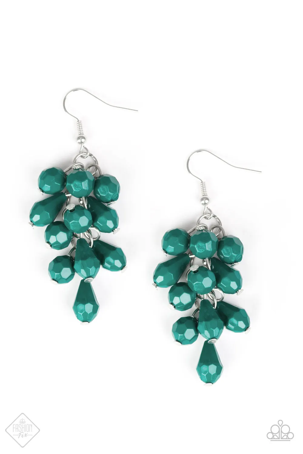 Paparazzi Fabulously Flamenco Green Earrings