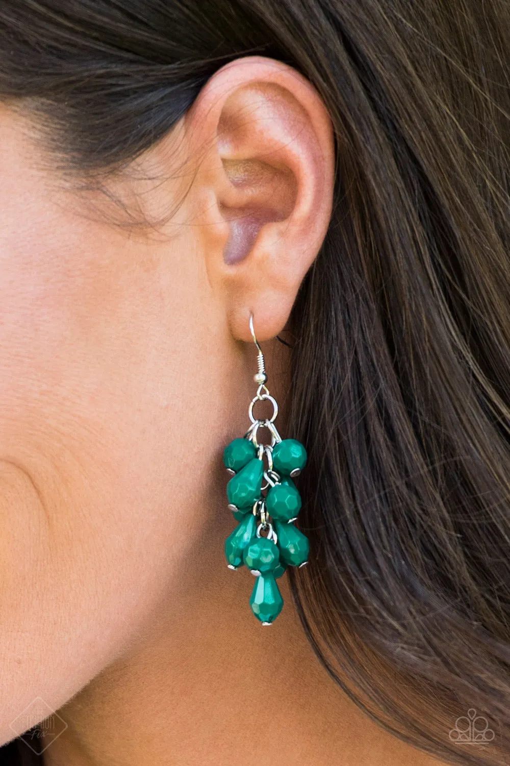 Paparazzi Fabulously Flamenco Green Earrings