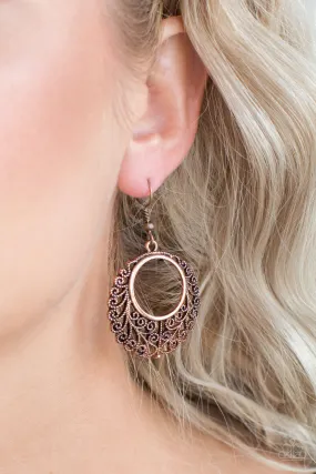 Paparazzi Grapevine Glamorous Copper Earrings