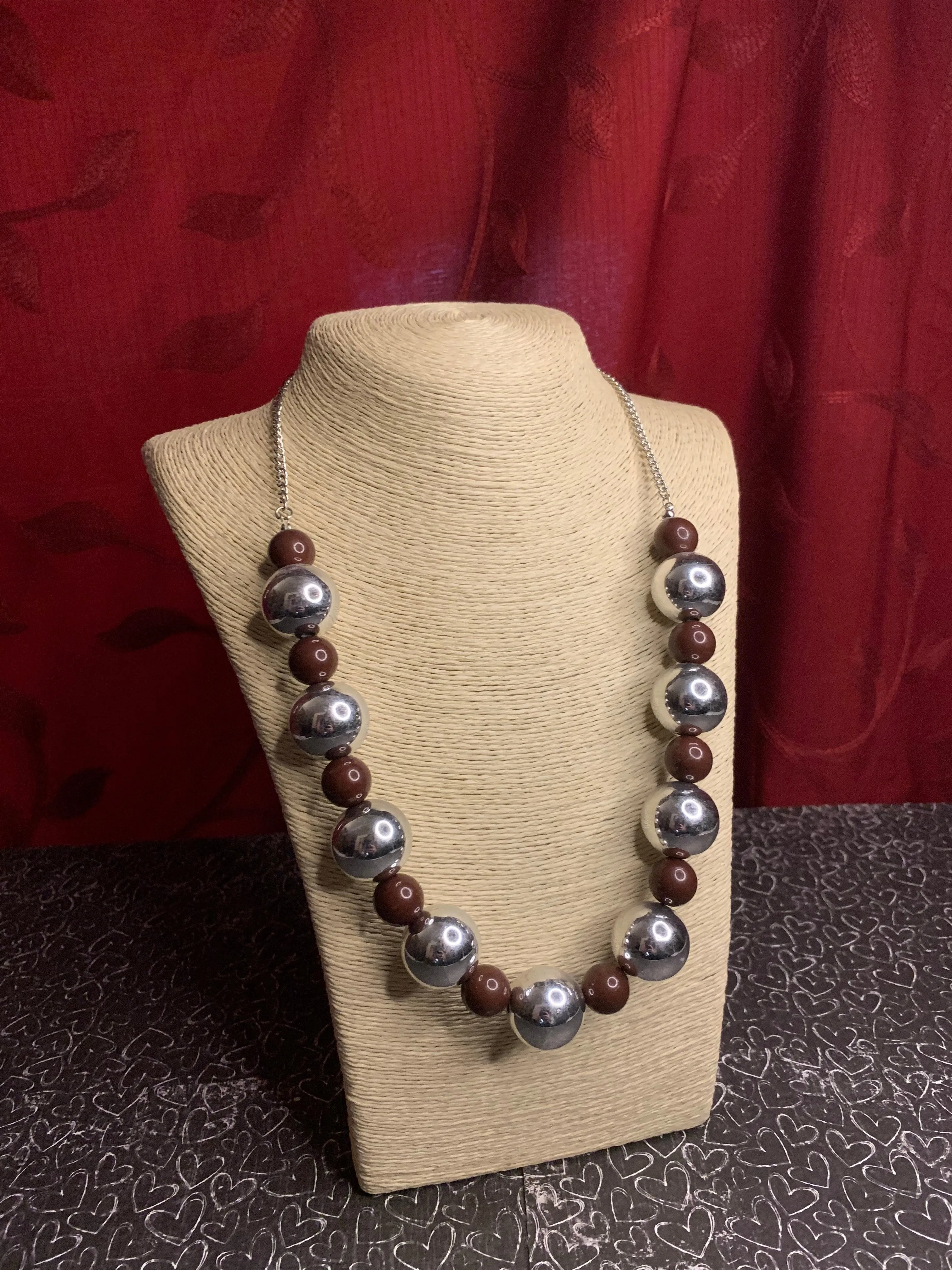 Paparazzi Top Pop Brown Necklace Set